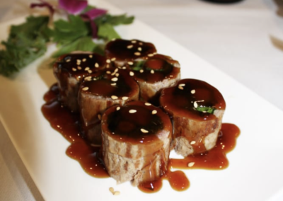 Japanese Small Plates - Enoki Beef Roll